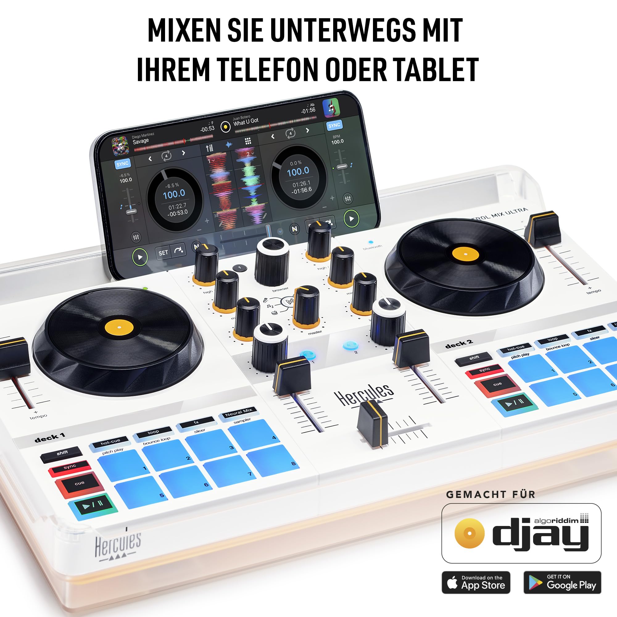 Hercules DJControl Mix Ultra Mobile Controller iOS/Android | Ultra